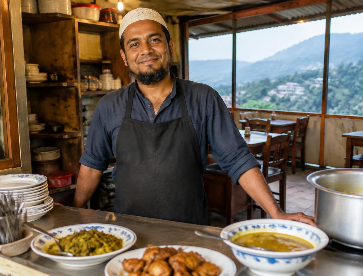 A restaurant owner at his counter (illustrative photo)